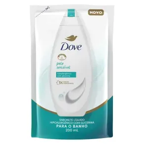 Sabonete Liquido Dove Pele Sensivel Sache 200mL Refil